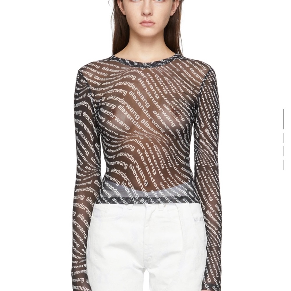 Alexander Wang mesh T shirt